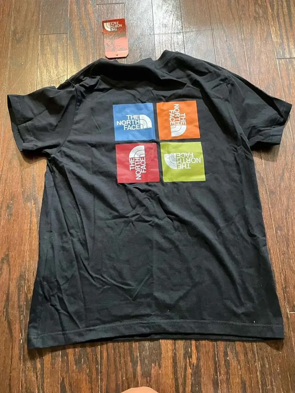 The North Face Men's Box NSE Black Short-Sleeve Multi-Color Logo Boxes